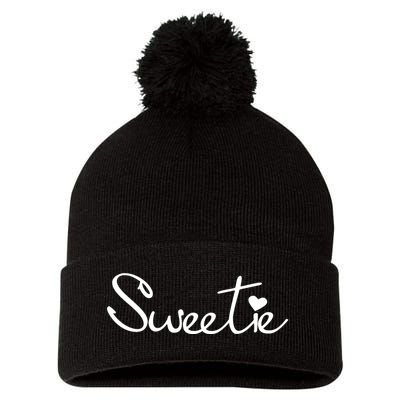 Cute Sweetie Pom Pom 12in Knit Beanie