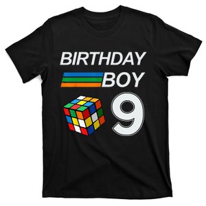 Competitive Speed Cubing 9 Years Old Birthday For Kids T-Shirt