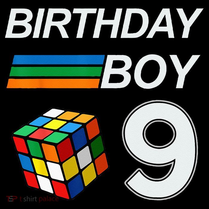 Competitive Speed Cubing 9 Years Old Birthday For Kids Tall T-Shirt