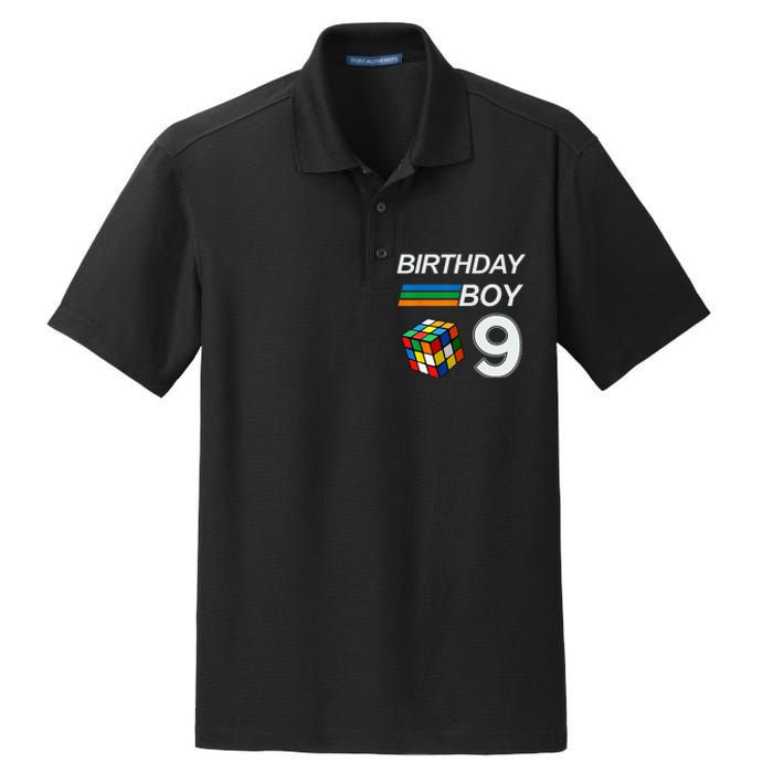 Competitive Speed Cubing 9 Years Old Birthday For Kids Dry Zone Grid Polo