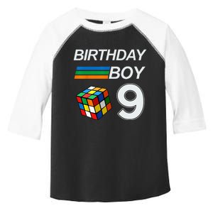 Competitive Speed Cubing 9 Years Old Birthday For Kids Toddler Fine Jersey T-Shirt