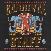 Carnival Staff Carnival 7 Panel Mesh Trucker Snapback Hat