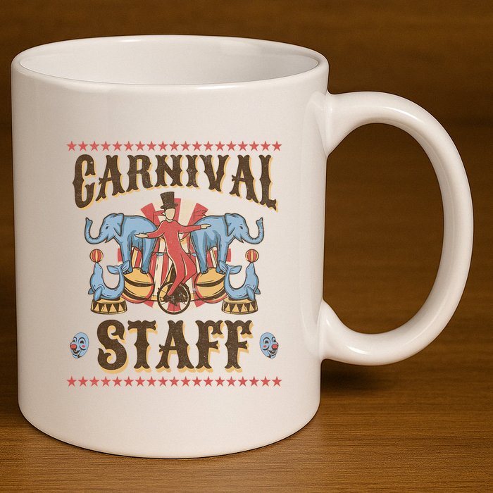 Carnival Staff Carnival 11oz C Handle Ceramic Mug