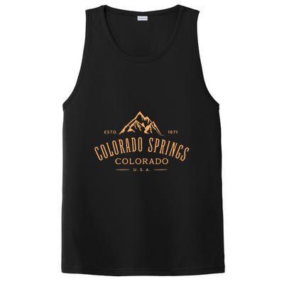 Colorado Springs Colorado Awesome Mountain Design Souvenir PosiCharge Competitor Tank