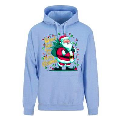 Christmas Snowflake Cannabis Marijuana Weed Leaf 420 Funny Gift Unisex Surf Hoodie