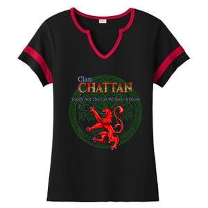 Chattan Scottish Clan Pride Family Motto Ladies Halftime Notch Neck Tee