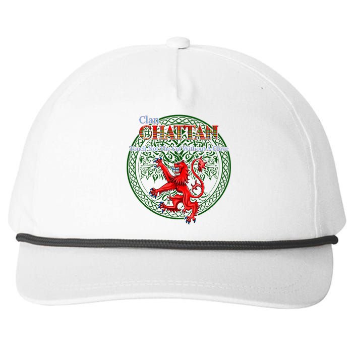 Chattan Scottish Clan Pride Family Motto Snapback Five-Panel Rope Hat