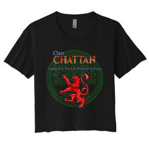 Chattan Scottish Clan Pride Family Motto Women's Crop Top Tee