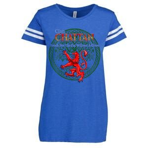 Chattan Scottish Clan Pride Family Motto Enza Ladies Jersey Football T-Shirt