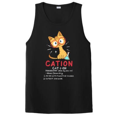 Cation Science Cat Funny Chemistry Chemist Science Teacher PosiCharge Competitor Tank