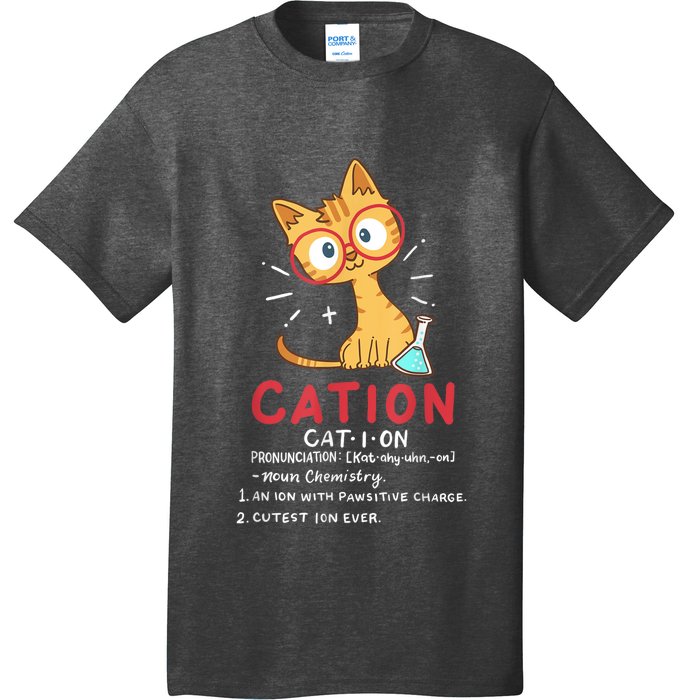 Cation Science Cat Funny Chemistry Chemist Science Teacher T-Shirt