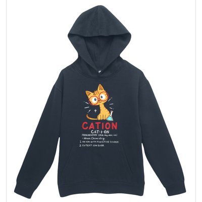 Cation Science Cat Funny Chemistry Chemist Science Teacher Urban Pullover Hoodie