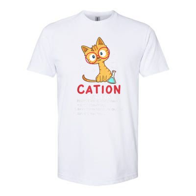 Cation Science Cat Funny Chemistry Chemist Science Teacher Softstyle CVC T-Shirt