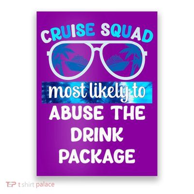 Cruise Squad Cruise Ship Drink Package Poster