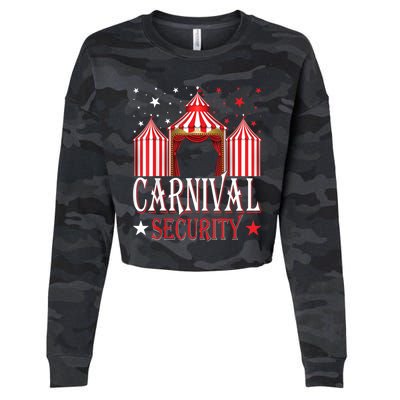 Carnival Security Circus Theme Amusement Park Carnival Party Cropped Pullover Crew