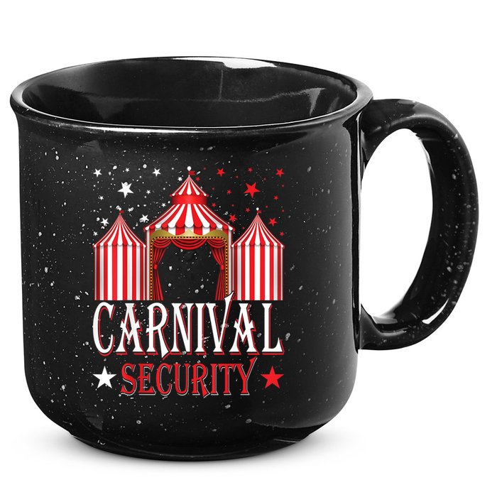 Carnival Security Circus Theme Amusement Park Carnival Party 15oz Campfire Ceramic Mug