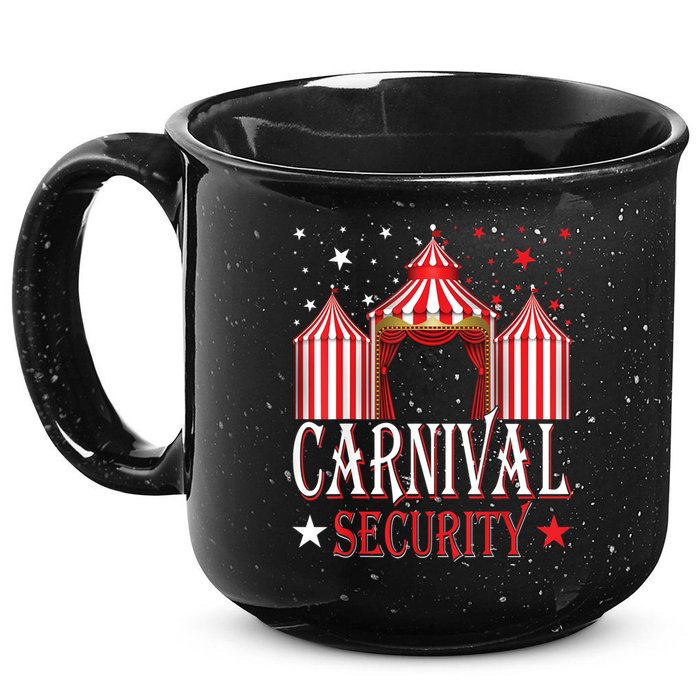 Carnival Security Circus Theme Amusement Park Carnival Party 15oz Campfire Ceramic Mug