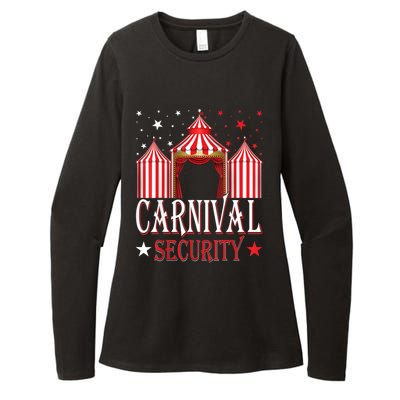 Carnival Security Circus Theme Amusement Park Carnival Party Womens CVC Long Sleeve Shirt