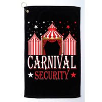 Carnival Security Circus Theme Amusement Park Carnival Party Golf Towel