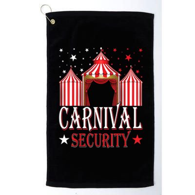 Carnival Security Circus Theme Amusement Park Carnival Party Platinum Collection Golf Towel