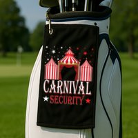 Carnival Security Circus Theme Amusement Park Carnival Party Golf Towel