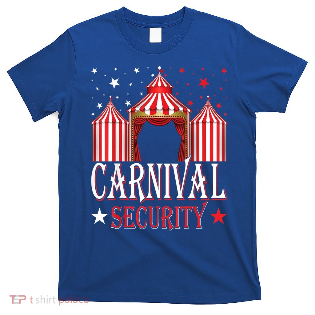Carnival Security Circus Theme Amusement Park Carnival Party T-Shirt