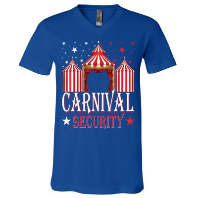 Carnival Security Circus Theme Amusement Park Carnival Party V-Neck T-Shirt