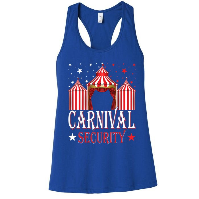 Carnival Security Circus Theme Amusement Park Carnival Party Women's Racerback Tank