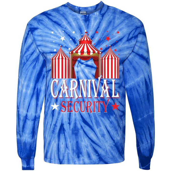 Carnival Security Circus Theme Amusement Park Carnival Party Tie-Dye Long Sleeve Shirt