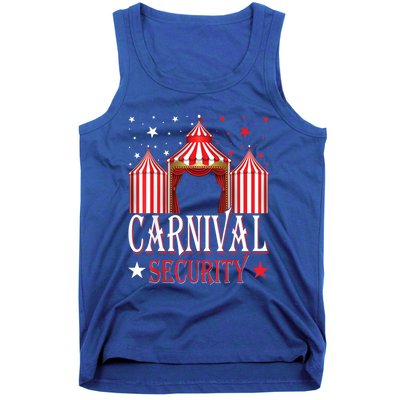 Carnival Security Circus Theme Amusement Park Carnival Party Tank Top