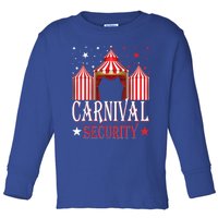 Carnival Security Circus Theme Amusement Park Carnival Party Toddler Long Sleeve Shirt