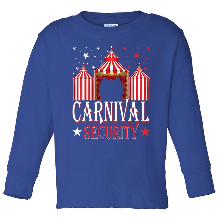 Carnival Security Circus Theme Amusement Park Carnival Party Toddler Long Sleeve Shirt