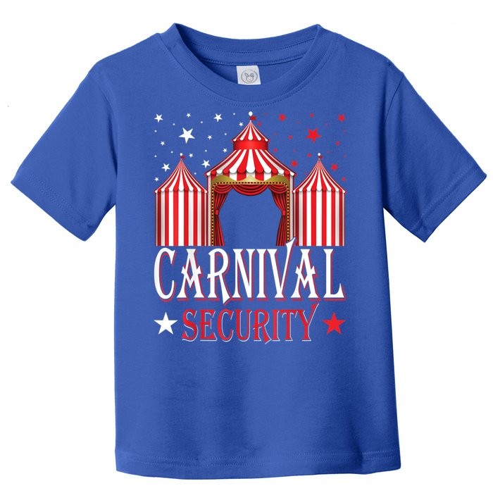 Carnival Security Circus Theme Amusement Park Carnival Party Toddler T-Shirt