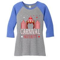 Carnival Security Circus Theme Amusement Park Carnival Party Women's Tri-Blend 3/4-Sleeve Raglan Shirt