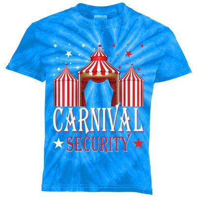 Carnival Security Circus Theme Amusement Park Carnival Party Kids Tie-Dye T-Shirt