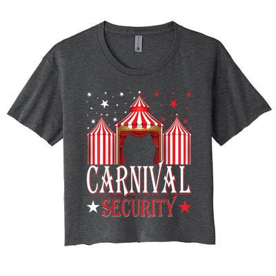 Carnival Security Circus Theme Amusement Park Carnival Party Women's Crop Top Tee