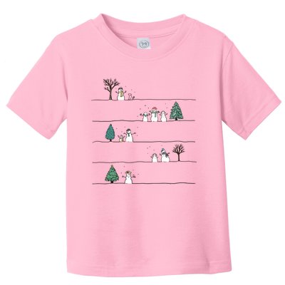 Christmas Snowman Toddler T-Shirt