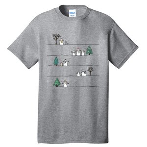 Christmas Snowman Tall T-Shirt