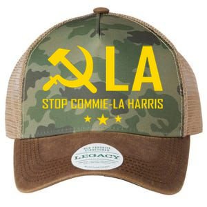 Commiela Stop Commiela Harris Stop Kamala Trump 2024 Legacy Tie Dye Trucker Hat