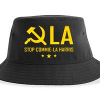 Commiela Stop Commiela Harris Stop Kamala Trump 2024 Sustainable Bucket Hat