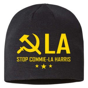 Commiela Stop Commiela Harris Stop Kamala Trump 2024 Sustainable Beanie