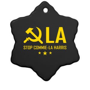 Commiela Stop Commiela Harris Stop Kamala Trump 2024 Ceramic Star Ornament