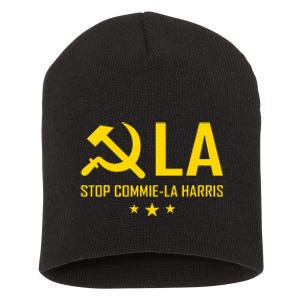 Commiela Stop Commiela Harris Stop Kamala Trump 2024 Short Acrylic Beanie