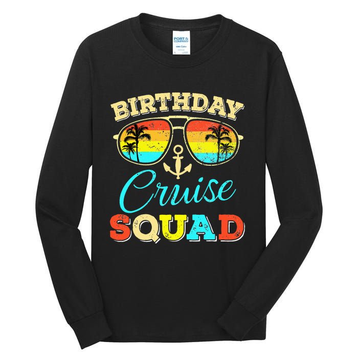 Cruise Squad Cruising Lover Birthday Party Tall Long Sleeve T-Shirt