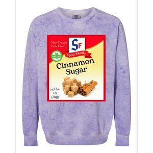 Cinnamon Sugar Condiment Holiday Spice Group Costumes Colorblast Crewneck Sweatshirt