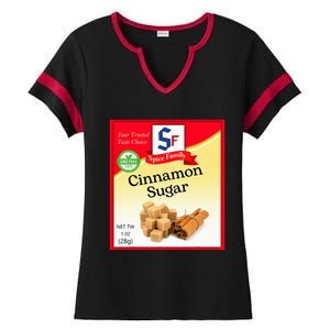 Cinnamon Sugar Condiment Holiday Spice Group Costumes Ladies Halftime Notch Neck Tee