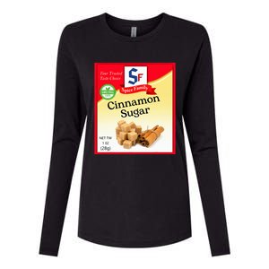 Cinnamon Sugar Condiment Holiday Spice Group Costumes Womens Cotton Relaxed Long Sleeve T-Shirt