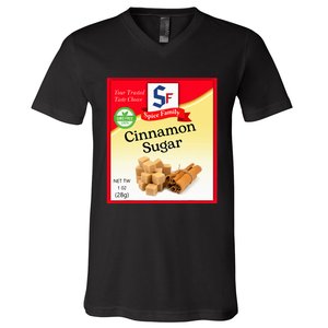 Cinnamon Sugar Condiment Holiday Spice Group Costumes V-Neck T-Shirt