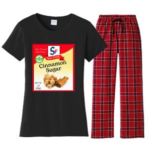 Cinnamon Sugar Condiment Holiday Spice Group Costumes Women's Flannel Pajama Set