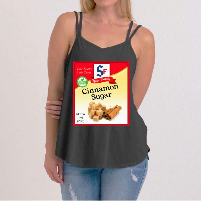 Cinnamon Sugar Condiment Holiday Spice Group Costumes Women's Strappy Tank